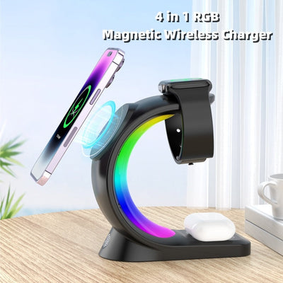 4 In 1 Magnetic Wireless Charger By Flairy